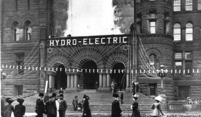 Toronto held its hydro "switch on" ceremony in 1911.