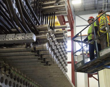 The reactor mock-up at Darlington Nuclear GS