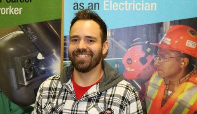 Travis Ostroskie found a job at the Pickering Nuclear station through OPG's Indigenous Opportunities in Nuclear program.