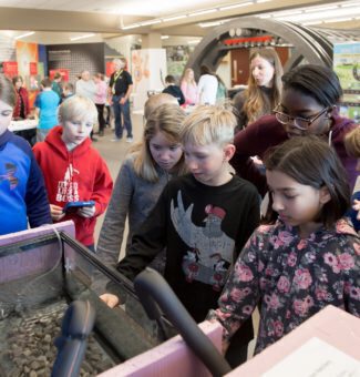 Students helped open a new educational Atlantic salmon hatchery at Darlington.