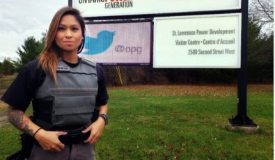 Melina Depante, security officer at OPG's R.H. Saunders Generating Station.