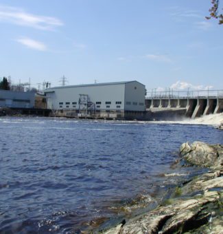 A photo showing Ear Falls Generating Station