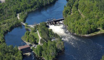 A view of Calabogie Generating Station in eastern Ontario