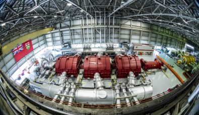 A view of the Unit 1 turbine hall at Darlington Nuclear GS. Unit 1 recently set a generation record for the station.