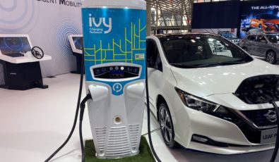 An ivy charging network electric vehicle charger