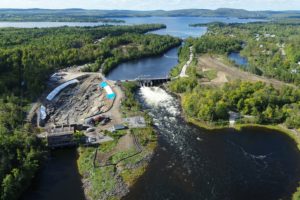 An aerial view of OPG's Calabogie Generating Station site.