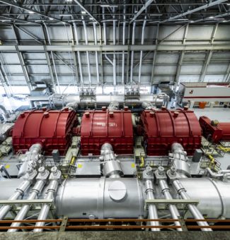 A view of the Unit 1 turbine hall at Darlington Nuclear GS. Unit 1 has set a new world record for continuous operation by a nuclear power reactor.