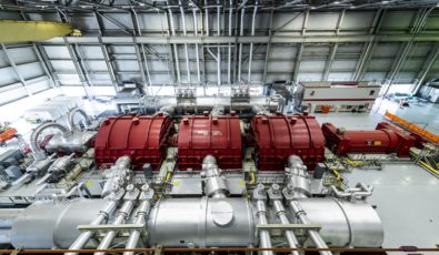 A view of the Unit 1 turbine hall at Darlington Nuclear GS. Unit 1 has set a new North American nuclear record for consecutive days in operation.