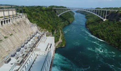 A view of the Sir Adam Beck Generating Station complex.