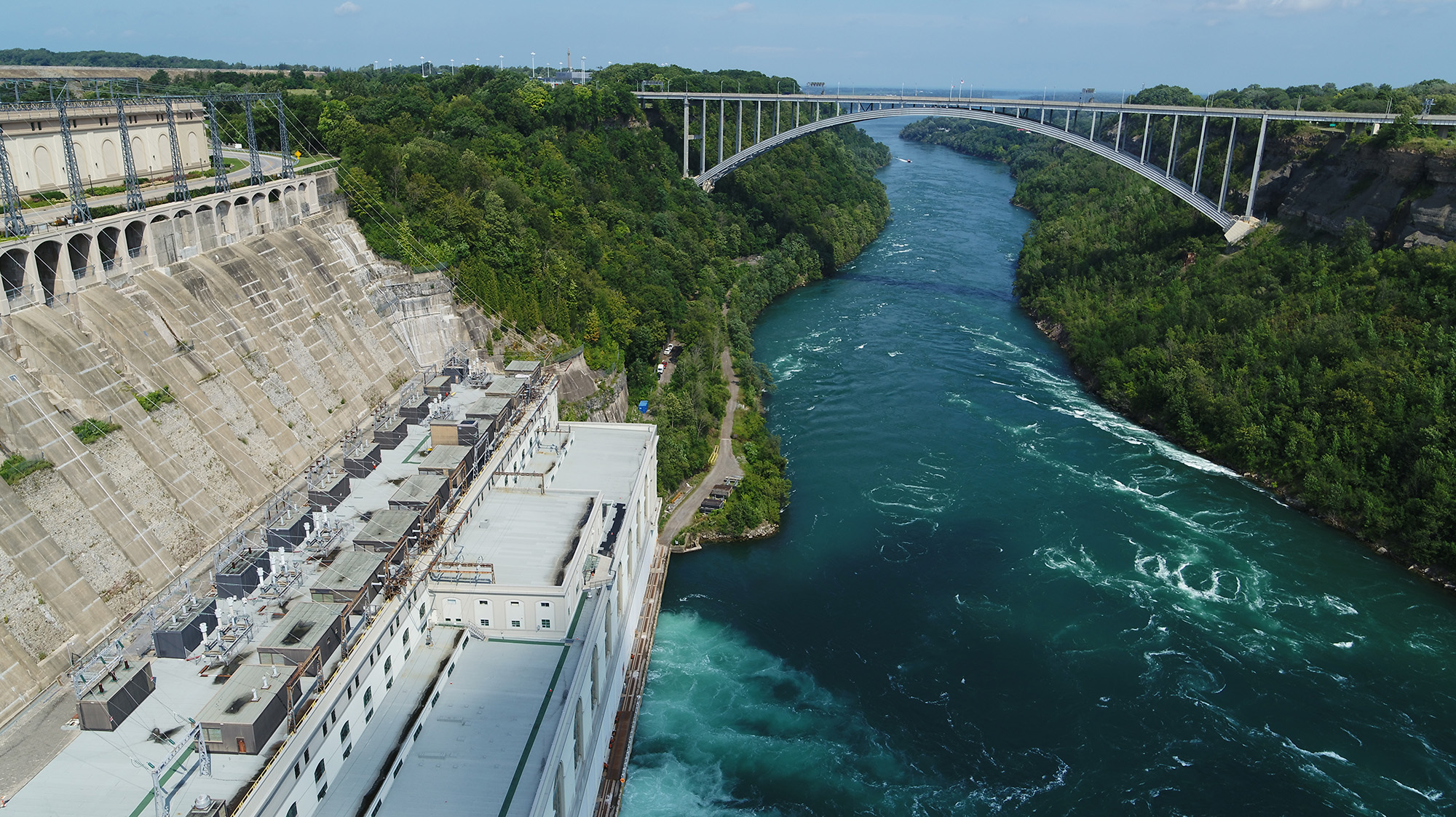 A view of the Sir Adam Beck Generating Station complex.