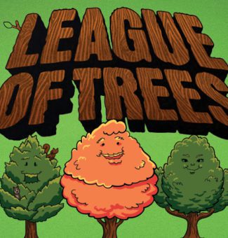 A banner image promoting the League of Trees campaign.