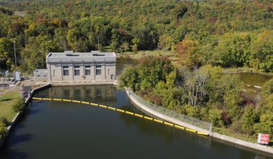 Hagues Reach Generating Station in autumn.