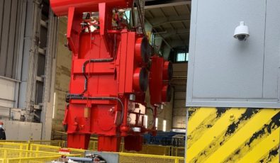 A newly refurbished T2 Red Phase transformer was recently installed at OPG's R.H. Saunders GS.