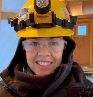 Violet Montgomery is an Environmental Technician with Kiewit working on OPG's Little Long Dam Safety Project.