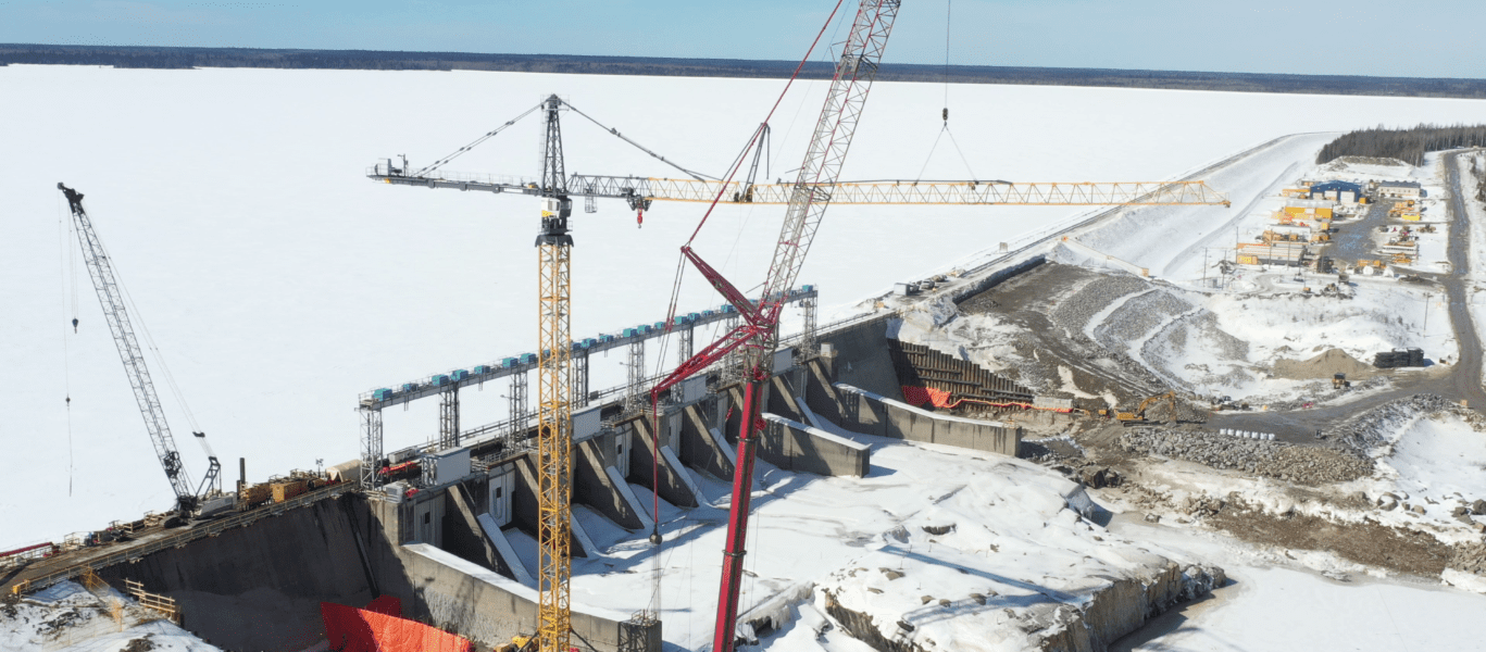 In northeast Ontario, north of Kapuskasing, construction is progressing on the Little Long Dam Safety project to improve dam safety on the Mattagami River.