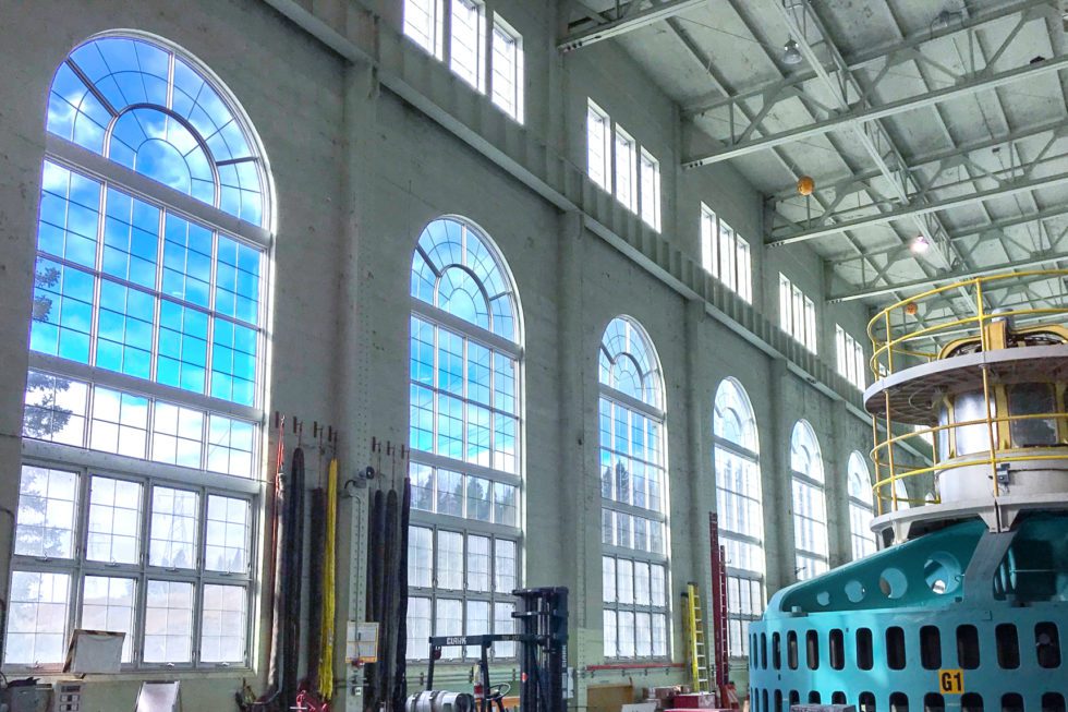 A view of the G1 turbine at OPG's Cameron Falls Generating Station.