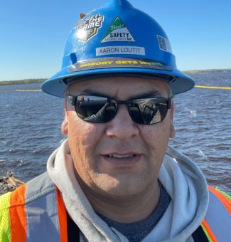 Photo of Aaron Louttit, heavy equipment operator