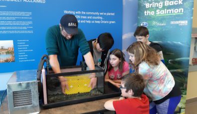 Classroom hatcheries, including those at OPG's Darlington and Pickering nuclear stations, help educate and restore Atlantic Salmon populations in Lake Ontario.