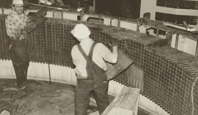 In this archive photo, workers overhaul a generating unit at Chats Falls GS. 