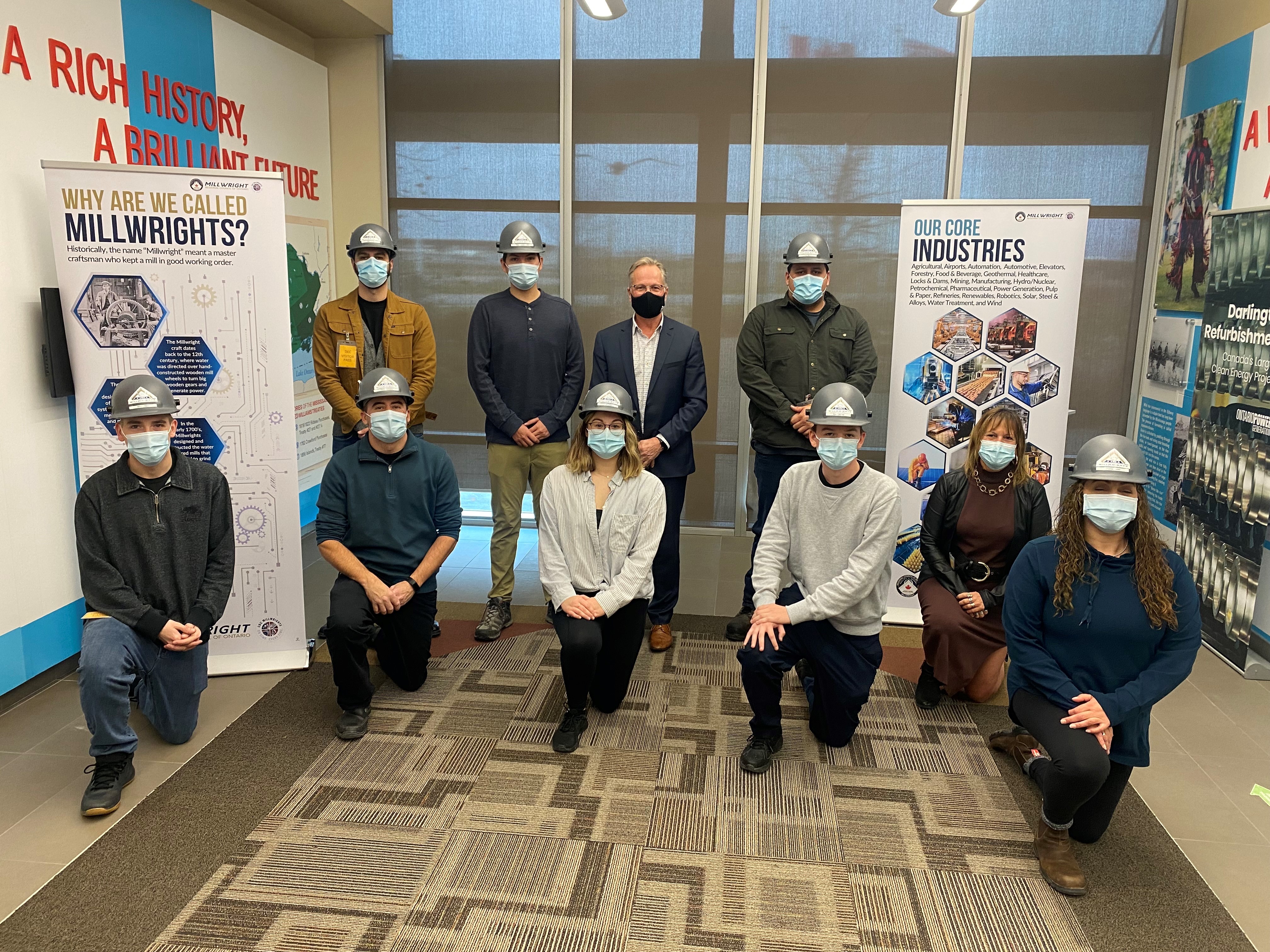 Eight Indigenous candidates graduated the Introduction to Millwrighting training program created by the Millwright Regional Council of Ontario.