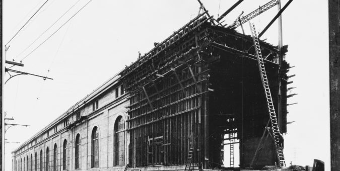 The Sir Adam Beck I Generating Station under construction.