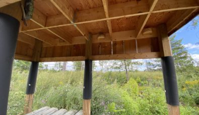 A barn swallow structure at OPG's Calabogie Generating Station.