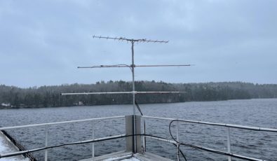 A newly installed Motus receiver at the Des Joachims Generating Station.