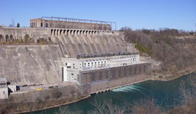 Tony Palma led a four-year project to restore the screenhouse, seen at top, and powerhouse of OPG's century-old Sir Adam Beck I Generating Station.