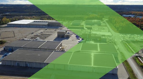 The Nuclear Sustainability Services - Western Facility with a green chevron