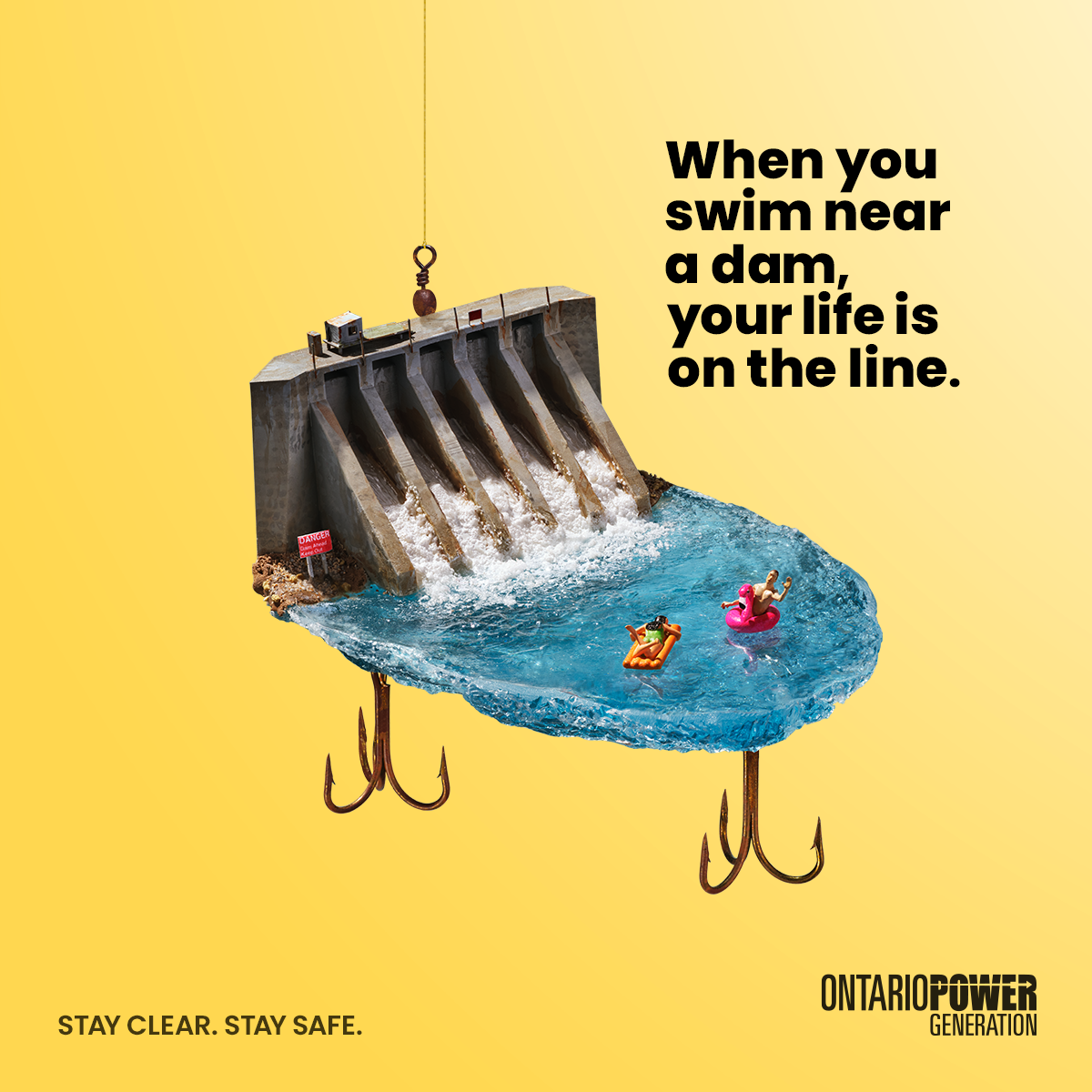When you swim near a dam, your life is on the line.