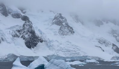 "On one of the days, we passed by what’s called the “Iceberg Graveyard”, where icebergs of all shapes and origin come to rest."