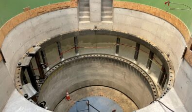 A view of the new scrollcase installed in Sir Adam Beck I's G2 unit after concrete was poured.