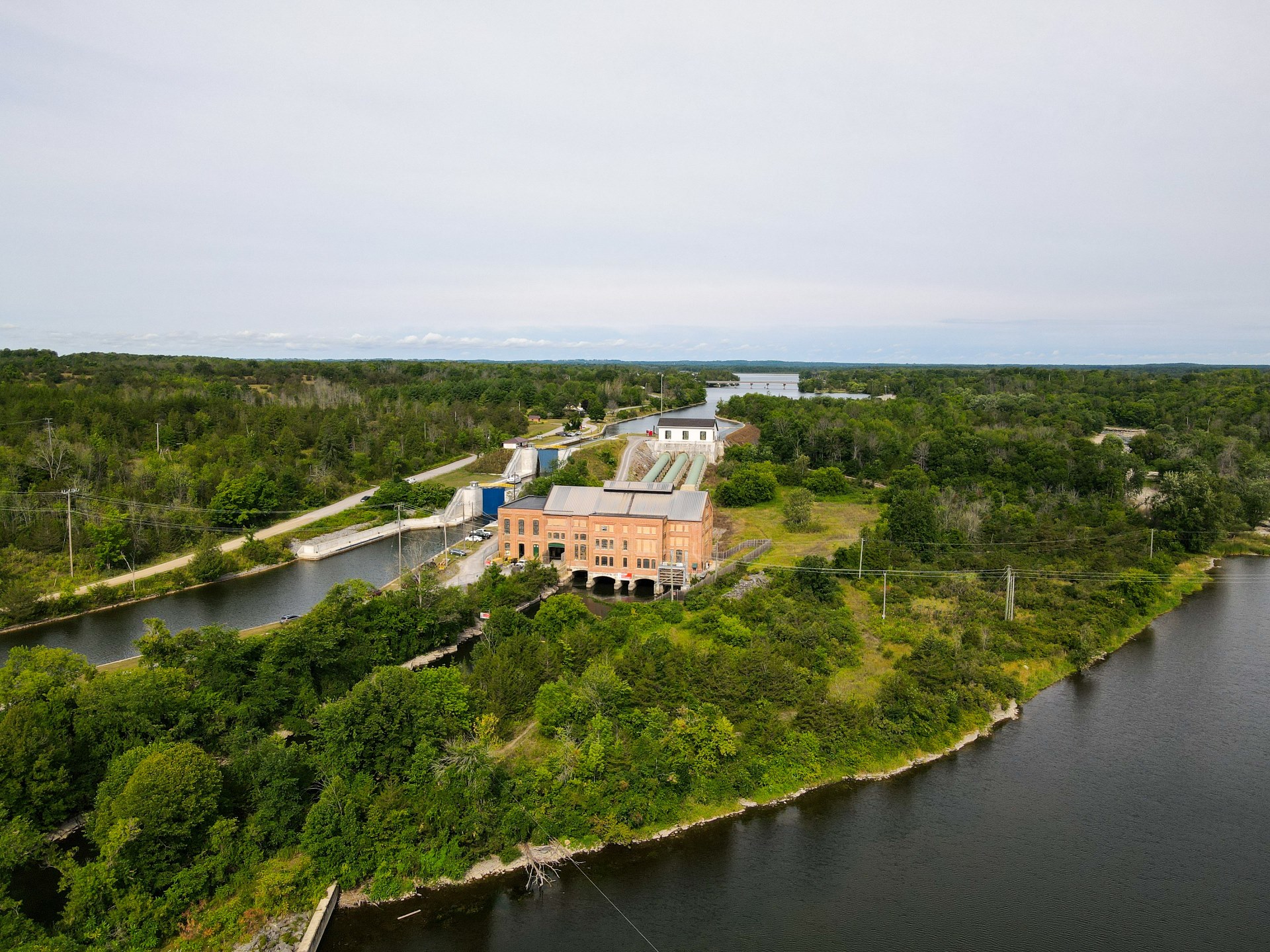 A view of OPG's Healey Falls Generating Station, located on the Trent-Severn Waterway near Campbellford.