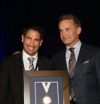 OPG's Enzo Napoli, a Hydroelectric Operating Supervisor, received the 2022 Lifesaving Award from Electricity Canada for his actions to save a woman who fell into the waters near the International Niagara Control Works dam on the Niagara River.
