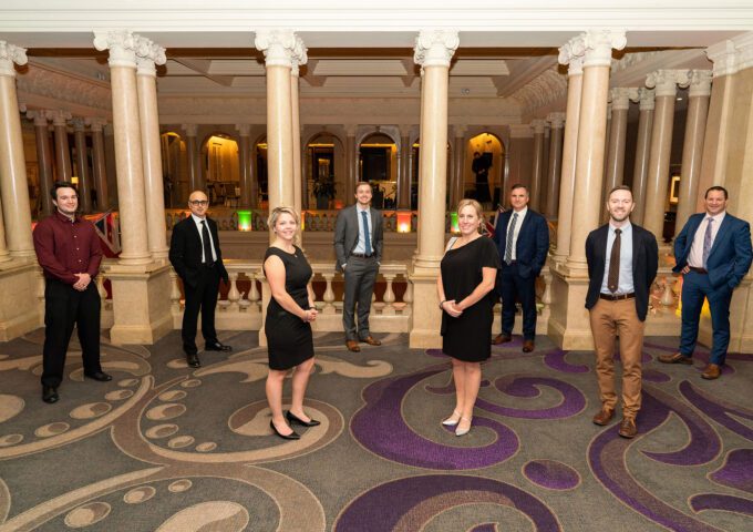 Employees gather to receive OPG's 2022 Pandemic Heroes Award – Essential Service Employer.