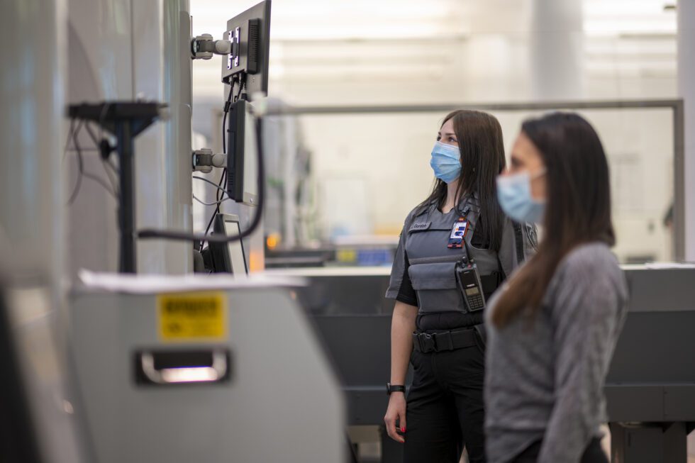 Members of OPG's nuclear security team at a monitoring station.