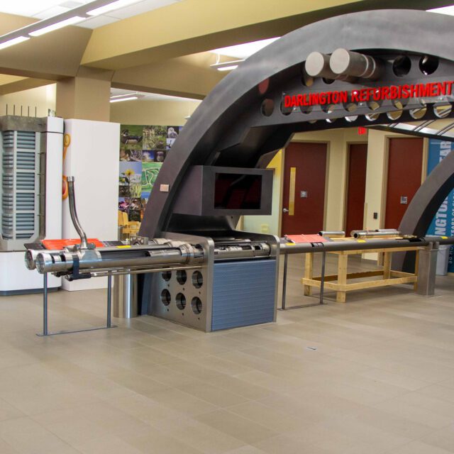 The interior of the Darlington Nuclear Information Centre.