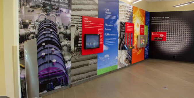 Inside the Darlington Nuclear Information Centre