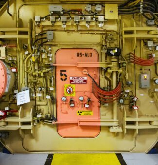 An airlock in a nuclear power station.