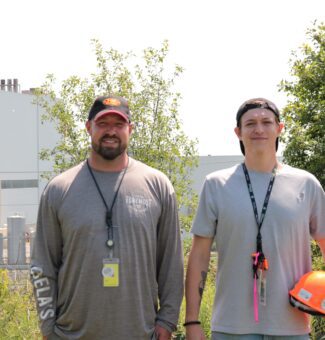 Millwright apprentices Sean Veinot and Sawyer Wilson are advancing their careers through OPG's Darlington Refurbishment project.