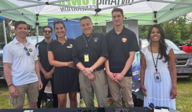 OPG and DNNP representatives at Alderville First Nation Pow Wow on July 8