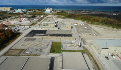 An aerial view of OPG’s Western facility in Bruce County. OPG’s reserves of Carbon-14 are currently stored at the facility.