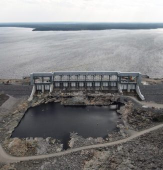 An aerial view of Little Long Generating Station.