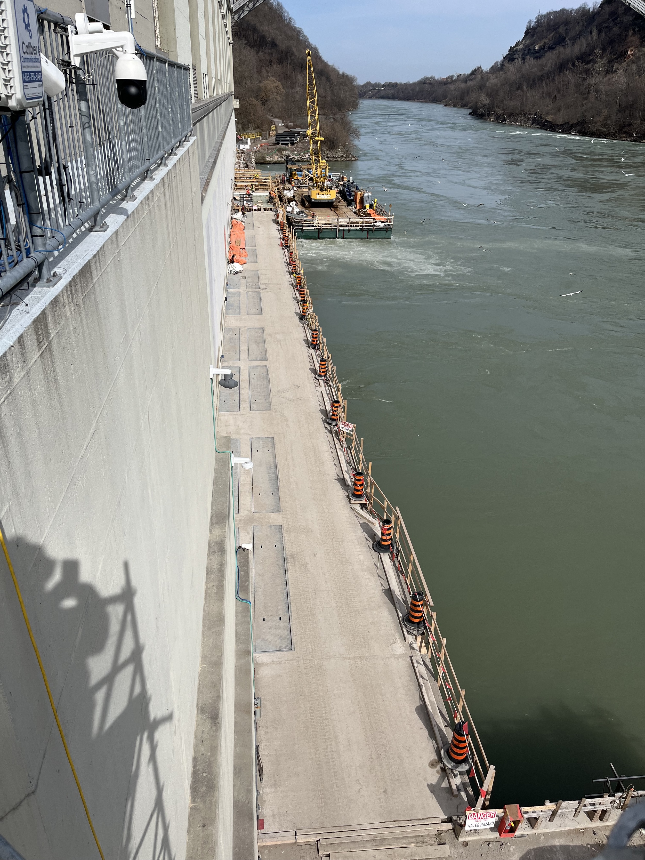 A look at the new tailrace deck at the Sir Adam Beck I hydro station in Niagara Falls.