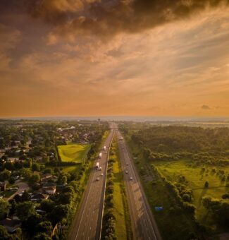 An aerial view of Port Hope, Ont.