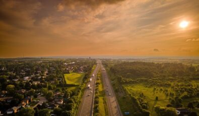 An aerial view of Port Hope, Ont.