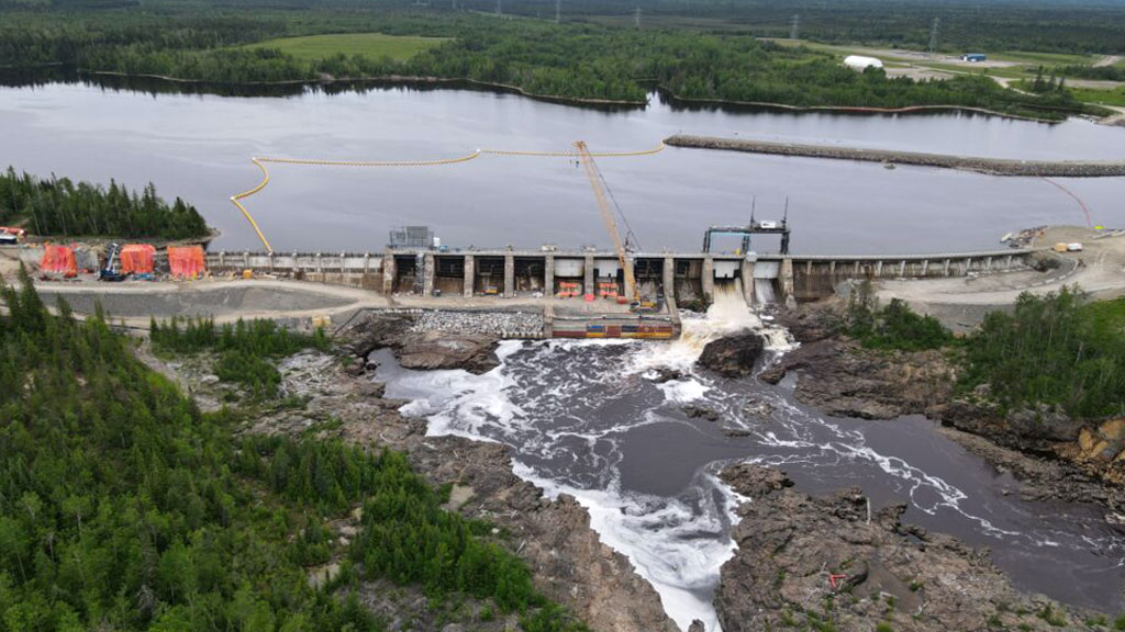 Smoky Falls GS before the dam safety project