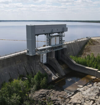New gates installed at Little Long GS spillway, Summer 2024