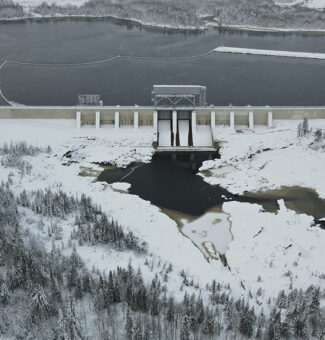 Smoky Falls after the dam safety project