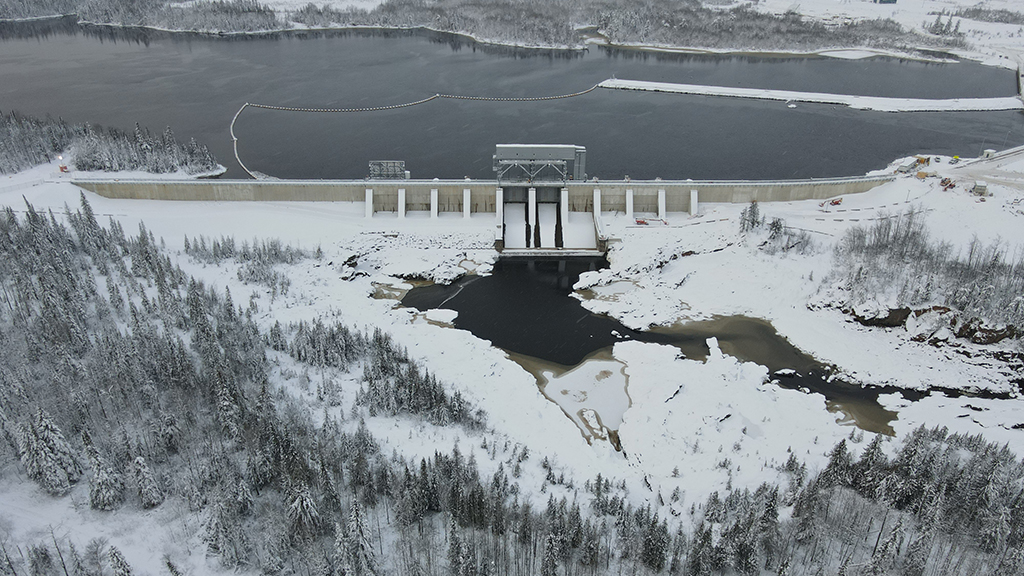 Smoky Falls after the dam safety project